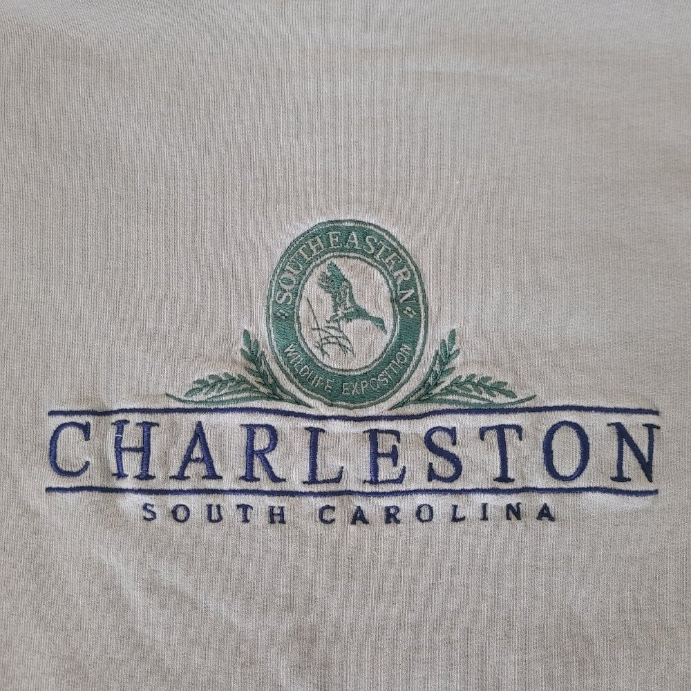 Vintage Charleston SC 1990s Embroidered Southeastern Wildlife Expo Sweatshirt